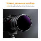 82 mm Solfilter 20-Stops, ND1000000 Solid Neutral Density Filter Solfilter Til Formørkelse Med 18 Multi-Layer Coatings Til Dslr-kamera Nano-Klear-Serien