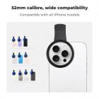 Clip-On ND-filter (1-9 stopp) For alle telefoner og 52 mm kameralinse Justerbart nøytralt tetthetsfilter Kompatibel med iPhone mobilkamerafilter