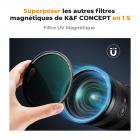 Filtre UV magnétique Ultra fin de 52mm, avec lentille de Protection ultraviolette à revêtement multiple, filtre avec chiffon de nettoyage, série nano-k