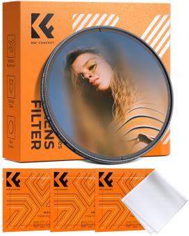 58mm Centerfield Split Diopter Filter Doppelglas Spezialeffekt Kamera Objektiv Filter, Mittelfeld geteilter Dioptrien Bokeh-Vordergrund Effektfilter Nano-B Serie