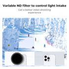 Clip-On magnetisk VND-filter (1-5 stopp) for alle telefoner og 67 mm kameralinse Variabel nøytral tetthet Filter kompatibel med iPhone mobilkamerafilter