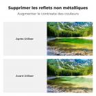 Filtre CPL magnétique 49 mm Filtre polarisant circulaire Verre optique ultra fin avec 18 revêtements multicouches Série Nano-Klear