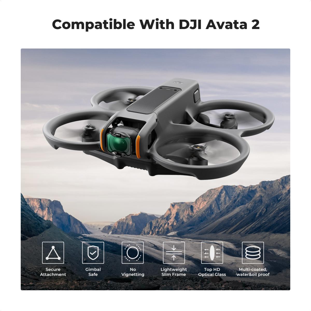 DJI Avata 2 PL Filter Polarizer Filter with 28 Multi-Coated DJI Drone CPL Filter