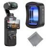 DJI Osmo Pocket 3 1.2X Anamorphic Lens, Blue Streak Effect Widescreen kinoobjektiv, magnetisk feste / multibelagt / optisk glass