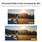 DJI Osmo Pocket 3 1.2X Anamorphic Lens, Blue Streak Effect Widescreen kinoobjektiv, magnetisk feste / multibelagt / optisk glass