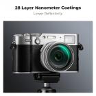 Fuji X100 Lens Black Mist 1/4 Filter, Multi Coated HD Optisk Glas Ridsefast Kompatibel med Fuji X100, X100F, X100S, X100T, X100V, X100VI Nano-Xcel Series