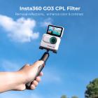 Filtro Polarizzatore per Insta360 GO3S, Filtro CPL Compatibile con Insta360 GO3S con 28 Strati Nano-Rivestimento,Un Panni di Pulizia