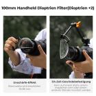 100mm handgehaltener geteilter Dioptrienfilter Optisches Glasprisma Spezialeffekt Kameraobjektivfilter Nano-Basic Serie