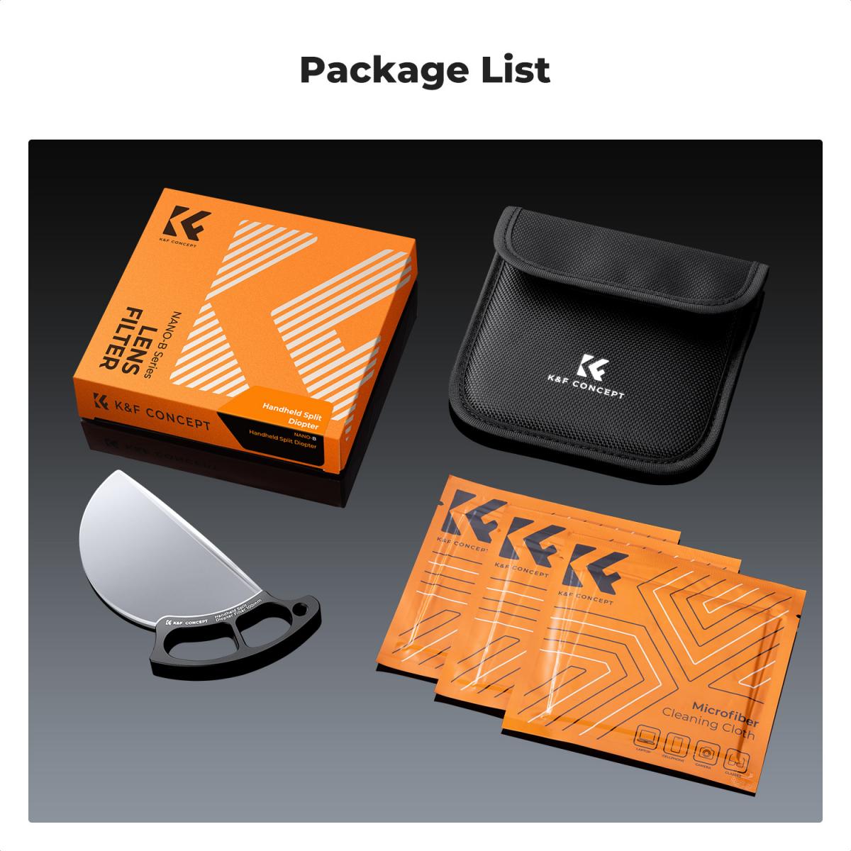 100mm Handheld Split Diopter Filter Optical Glass Prism Special Effect Camera Lens Filter Nano-Basic Series