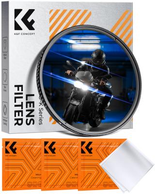 82mm Filtro Effetto Strisce Blu, Blue Streak Filtro Anamorfico in Vetro Ottico con Nano Rivestimento con 3pcs Panno di Pulizia, Serie Nano-Klear