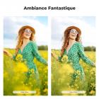 Filtre polarisant circulaire à diffusion noire 2 en 1 46 mm Black Mist 1/4 et CPL avec 18 revêtements multicouches Série Nano-Klear