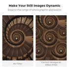 K&F Concept Sentralt Sekskantet Filter 58mm, Kaleidoskop Prismefilter Optisk Glass, Sentralt Heksagonalt Effektfilter, Spesialeffektfilter for Kameralinser Nano-Basic Serien