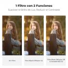 Filtro de lente de 82 mm, filtro de densidad neutra variable ND2-32 de 1/8" y efecto cinematográfico, 2 en 1, con 18 revestimientos multicapa - Serie Nano-Klear