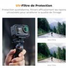 Filtre d'objectif de protection UV avec revêtement 28 couches compatible avec DJI Osmo Action 4, Osmo Action 5 Pro