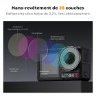 Filtre d'objectif de protection UV avec revêtement 28 couches compatible avec DJI Osmo Action 4, Osmo Action 5 Pro