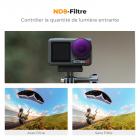 Filtre d'objectif ND8 (3 arrêts) à densité neutre avec revêtement 28 couches compatible avec DJI Osmo Action 4, Osmo Action 5 Pro