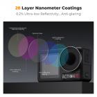 ND32 (5 stops) lensfilter neutrale dichtheid met 28-laags coating Compatibel met DJI Osmo Action 4, Osmo Action 5 Pro