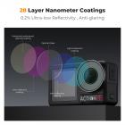 K&F Concept DJI OSMO Action 5 PRO Filtro Black-Mist 1/4, Compatibile con DJI OSMO Action 5 PRO, DJI OSMO Action 4 con 28 Strati Nano-Rivestimento