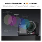 Filtre diffusion noir K&F Concept Push-in 1/4 pour DJI Osmo Action 5 Pro, filtres à effet cinématique Creative Mist pour DJI Osmo Action 4 Action 3, cadre multicouche/verre optique/alliage d'aluminium