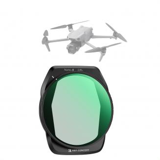 Filtre CPL K&F Concept compatible avec DJI Air 3S, filtres polarisants pour objectif de drone pour Air 3s, filtre en verre optique supérieur multicouche léger, accessoires pour objectif de caméra de drone