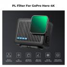 Gopro HERO 4K actionkamera CPL-objektivfilter Multi-coated HD-glas Optisk glasaluminiumslegeringsramme Actionkamera polarisering Reducer genskin-filter