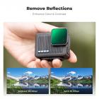 Gopro HERO 4K actionkamera CPL-objektivfilter Multi-coated HD-glas Optisk glasaluminiumslegeringsramme Actionkamera polarisering Reducer genskin-filter