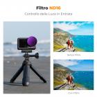 K&F Concept Filtro per obiettivo Push in Fit ND16 (4 stop) per DJI Osmo Action 5 Pro/Osmo Action 4/Osmo Action 3, Filtro a Densità Neutra con 28 Strati Multistrato, Vetro Ottico/Telaio in Lega di Alluminio