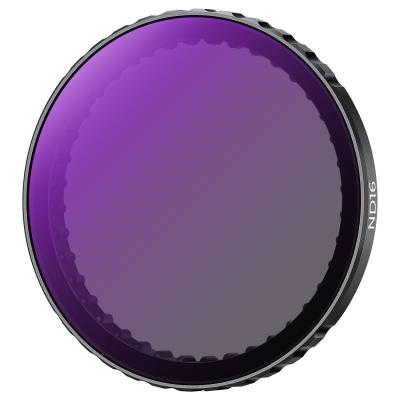 K&F Concept Push in Fit ND16 (4 stop) linsefilter til DJI Osmo Action 5 Pro/Osmo Action 4/Osmo Action 3, 28" multicoated neutraldensitetslysreduktionsfilter, optisk glas/aluminiumslegeringsramme