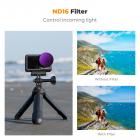 K&F Concept Push in Fit ND16 (4 Stop) Lens Filter for DJI Osmo Action 5 Pro/Osmo Action 4/Osmo Action 3, 28 Multi-Coated Neutral Density Light Reduction Filter, Optical Glass/Aluminum Alloy Frame