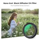 Fuji X100 Lens Black Mist 1/4 Filter, Multi Coated HD Optisch Glas Krasbestendig Compatibel met Fuji X100, X100F, X100S, X100T, X100V, X100VI Nano-Xcel Serie (Zwart)