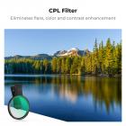 67 mm clip-on CPL telefonkamera linsefiltersett Gjelder for alle mobiltelefonmodeller