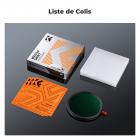 Filtre polarisant circulaire 3 en 1 CPL 55 mm à effet brume diffusante noire 1/4 et variable ND2-32 (1 à 5 arrêts) avec 18 couches multicouches, série Nano-Klear