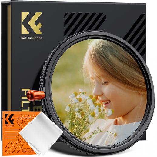 K&F Concept 3 in 1 Filter 82mm CPL&ND2-32&Black Mist 1/4, 3 in 1 Filter mit 28 Schichten Nanobeschichtung, Polfilter & ND2-ND32(1-5 Stopps) & Black Mist 1/4 Filter Wasserdicht,Kratzfest,HD Nano-Xcel Serie