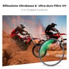 37mm Filtro Ultra-Duro & Riflessione Ultrabassa UV con Un Panni di Puliziaper per Obiettivo Fotocamera, Protezione Ultravioletti, Vetro Ottico con 28 Strati Nano Rivestimento,Nano-Xcel