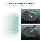 Filtro UV de 40,5 mm, vidrio templado de reflexión ultrabaja, filtro de lente delgado, vidrio óptico HD resistente a rayones, filtros ultravioleta para cámaras DSLR, serie Nano-X