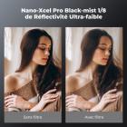 Filtre Black Mist 1/8 Laiton 82 mm – Rendu Cinéma & Glow Subtil – Idéal pour Vidéo de Nuit, Mariage et Portrait - Édition Fleuron Pro – 39 Couches Ultime