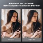 67 mm svart dimma 1/8-filter med mässingsram, ultralåg reflektion, diffusorlinsfilter med mjukt glöd och 36 flerskiktsbeläggningar - Nano-X Pro-serien