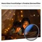 K&F Concept 72mm 4-Punkt-Feinlinien-Sterneffektfilter, Cine & Dreamlike Spezialfilter, 18-lagig beschichtetes optisches Glas mit 3 Staubsaugertüchern – Nano-Klear-Serie