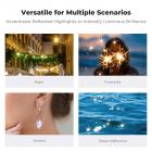 72 mm 6-punkts fint linje-stjerneeffektfilter, Cine & Dreamlike specialfilter, 18-lags belagt optisk glas med 3 støvsugerklude - Nano-Klear-serien