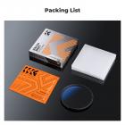 72 mm 6-punkts fint linje-stjerneeffektfilter, Cine & Dreamlike specialfilter, 18-lags belagt optisk glas med 3 støvsugerklude - Nano-Klear-serien