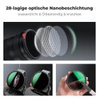 K&F Concept Ultra-niedrige Reflexion ND Filter 77mm Variabler ND2-400 Graufilter (1-9 Blendenstufen)(Nano Xcel)