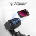 K&F CONCEPT Magnetisk Variabel ND32-512 Filter Kompatibel med DJI Osmo Pocket 3, K-Series 5-9 Limited Stops Justerbart ND Filter, Actionkamera Tilbehør, Multi-Coated HD Optisk Glas