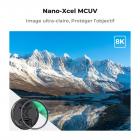 Filtre MCUV 77mm Filtre anti-UV de Protection avec Bouchon et Chiffon de Nettoyage, 28 Couches de Nano-revêtement - Série Nano-Xcel