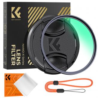 72 mm MCUV-linsebeskyttelsesfilter med filterhette Rengjøringsklut Optisk glass Ultra Slim 28 flerlagsbelegg Nano-Xcel-serien