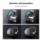 Filtre CPL 67mm Filtre Polarisant Circulaire avec Bouchon et Chiffon de Nettoyage, 28 Couches de Nano-revêtement - Série Nano-Xcel