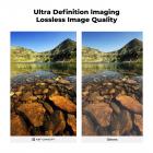 فلتر عدسة مستقطب دائري مقاس 82 مم مع غطاء فلتر وقطعة قماش لتنظيف الزجاج البصري وفلتر CPL مستقطب فائق النحافة مع 28 طبقة متعددة الطبقات من سلسلة Nano-Xcel