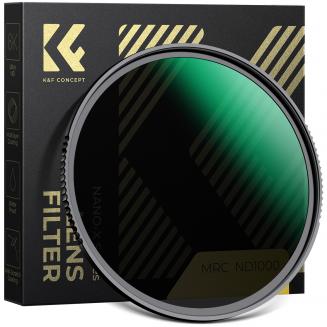 82mm Graufilter ND1000 (10 Stop) ND Filter Slim Neutral Graufilter mit 28-Lagiger Nano-Beschichtung Nano-Xcel Serie