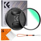 82mm UV Filter mit Objektivdeckel und Reinigungstuch Slim MC UV Schutzfilter Nano-Klear