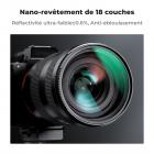 Filtre de protection d'objectif MCUV 95 mm avec capuchon d'objectif en verre optique ultra fin 18 revêtements multicouches Filtre UV pour objectif d'appareil photo Série Nano-Klear