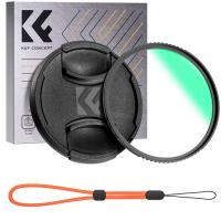 K&F Concept Nano-Klear Serie 77mm UV Filter mit Objektivdeckel, Slim MC UV Schutzfilter mit 18 Schichten Nanobeschichtungen